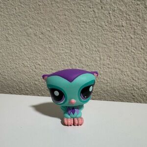 Purple and Teal Owl LPS Series 3, G7 #137